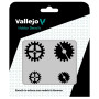Pochoirs Vallejo : Marques D'Engrenages 125 X 125 Mm - VALLEJO ST-SF001