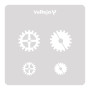 Pochoirs Vallejo : Marques D'Engrenages 125 X 125 Mm - VALLEJO ST-SF001