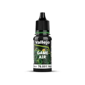 Peinture acrylique Game Air Black 18ml - VALLEJO 76051