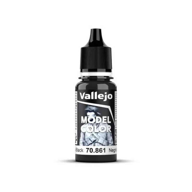 Peinture acrylique Model Color Gloss Black 18ml - VALLEJO 70861