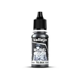 Peinture acrylique Model Color Natural Steel 18ml - VALLEJO 70864