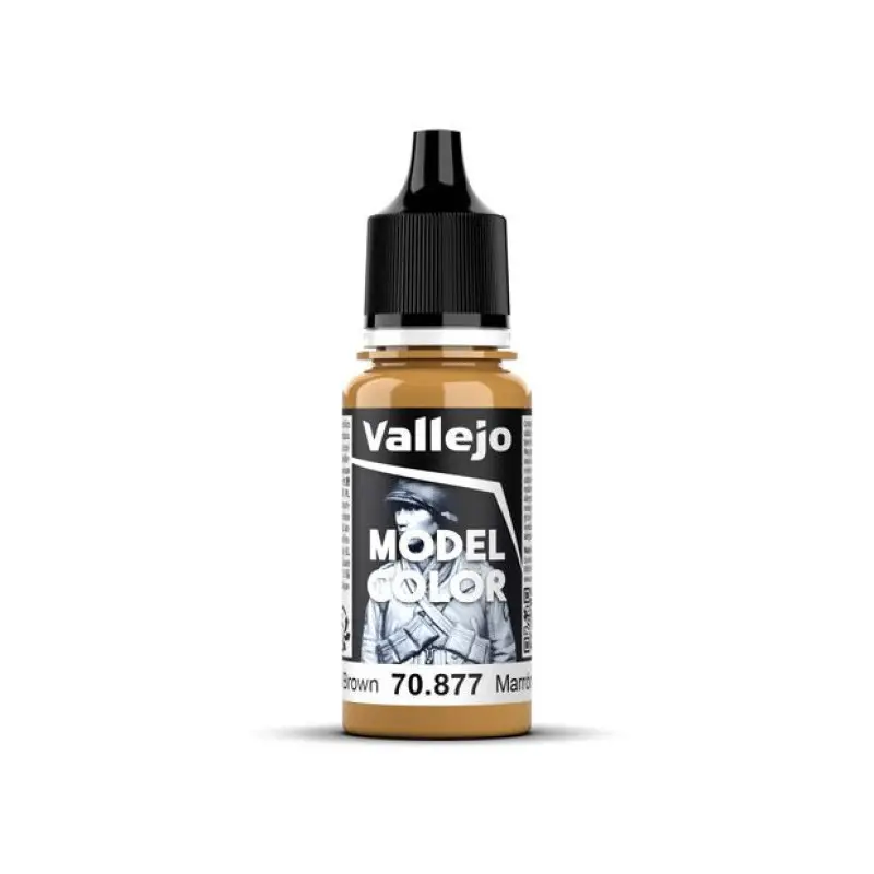 Peinture acrylique Model Color Gold Brown 18ml - VALLEJO 70877