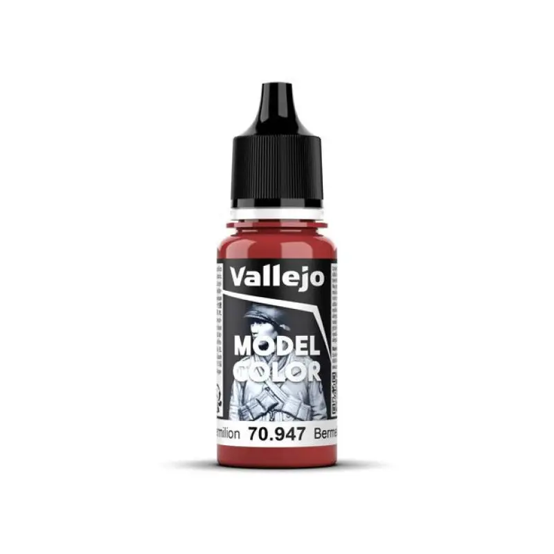 Peinture acrylique Model Color Dark Vermilion 18ml - VALLEJO 70947