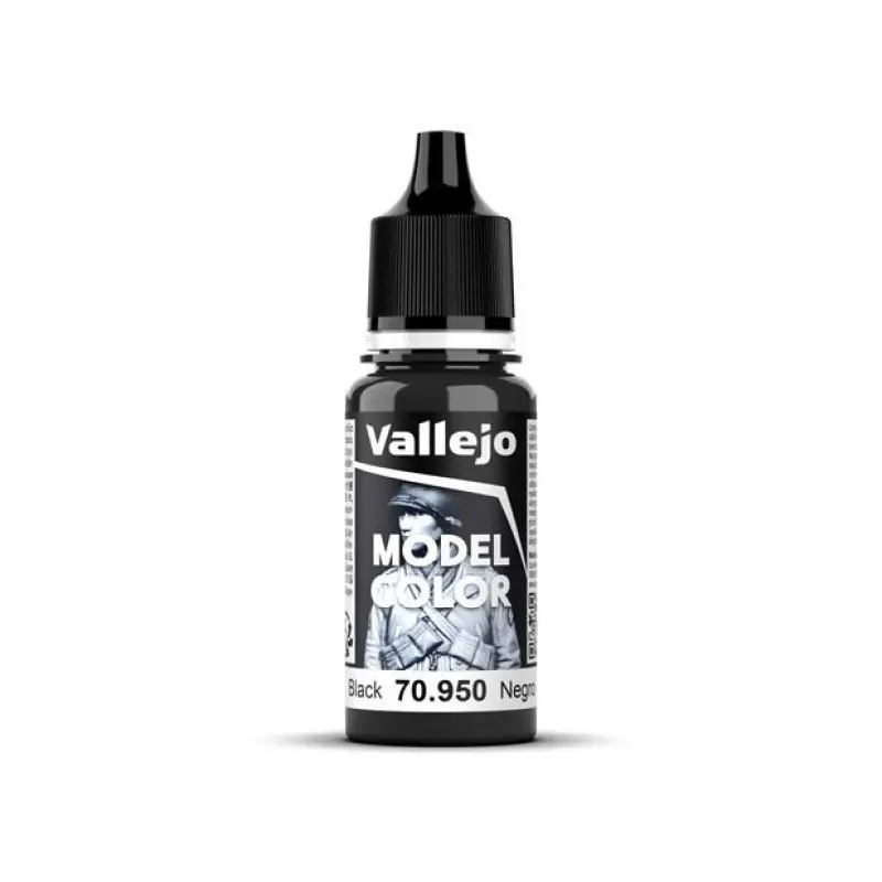 Peinture acrylique Model Color Black 18ml - VALLEJO 70950