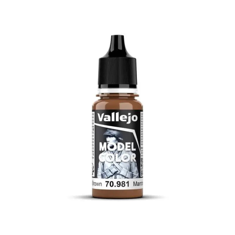 Peinture acrylique Model Color Orange Brown 18ml - VALLEJO 70981