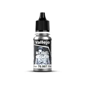 Peinture acrylique Model Color Silver 17ml - VALLEJO 70997