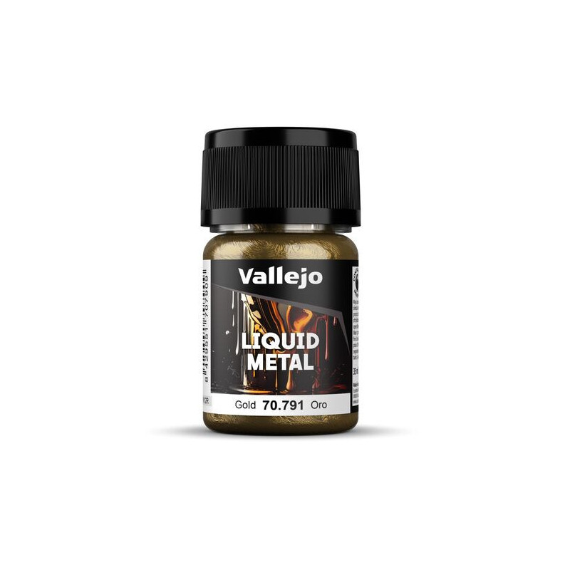 Peinture métallique Liquid Metal : Gold 35 ml - VALLEJO 70791