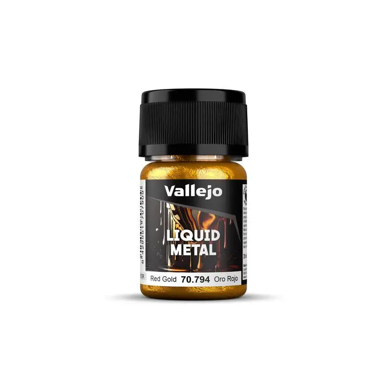 Peinture métallique Liquid Metal : Red Gold 35 ml - VALLEJO 70794