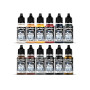 Model Color : Kit de démarrage (12 couleurs + Figurine + Pinceau) - VALLEJO 70266