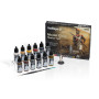 Model Color : Kit de démarrage (12 couleurs + Figurine + Pinceau) - VALLEJO 70266