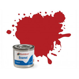 Humbrol 153 - Matt Insignia Red (rouge insigne mat) - peinture enamel 14ml AA1660