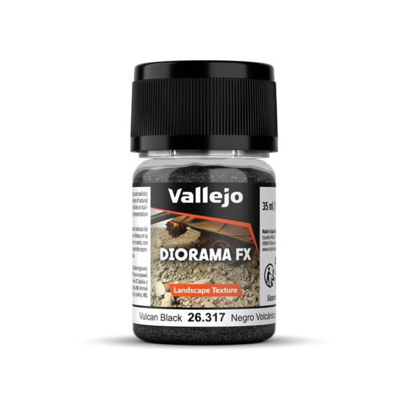 Diorama Fx Vulcan Black 0.1 2mm 35ml - VALLEJO 26317
