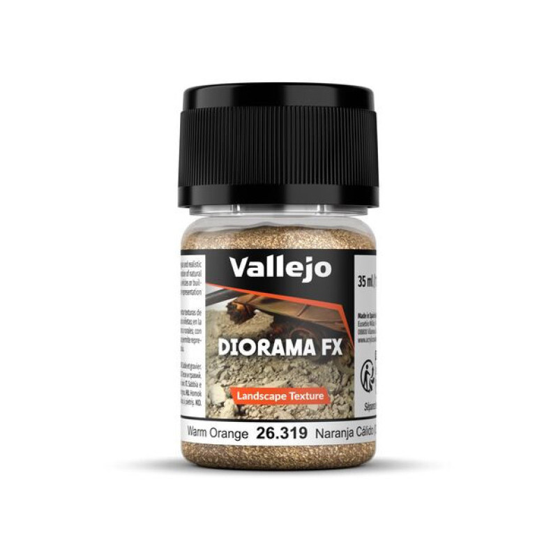 Diorama Fx Landscape Texture Warm Orange 0,1 0,6mm 35ml - VALLEJO 26319