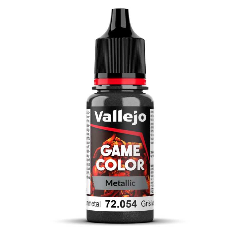 Game Color Dark Gunmetal Metallic 18ml - VALLEJO 72054