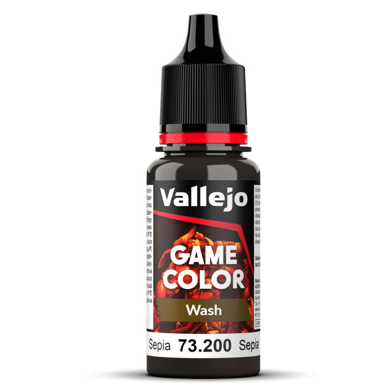 Game Color Wash Sepia 18ml - VALLEJO 73200