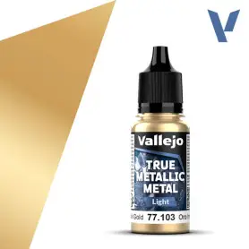 True Metallic Metal Light Imperial Gold 18ml - VALLEJO 77103