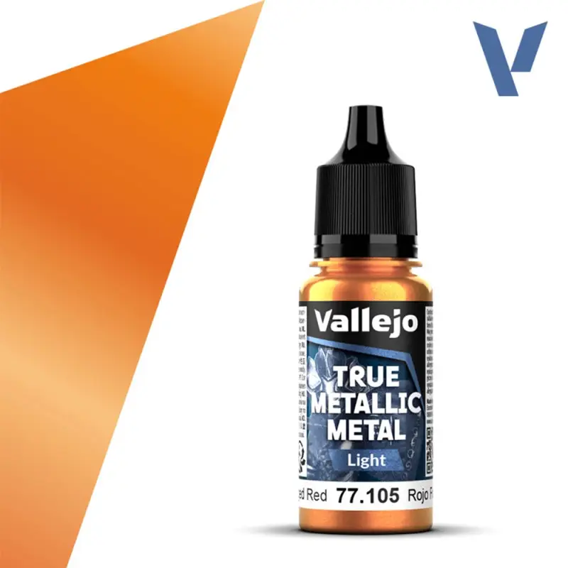 True Metallic Metal Light Forged Red 18ml - VALLEJO 77105