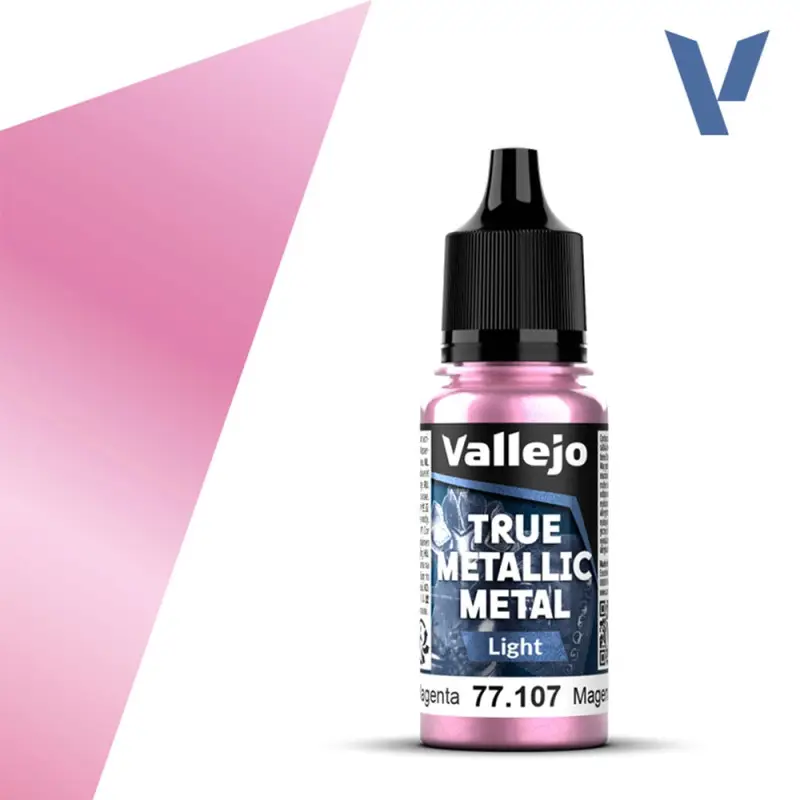 True Metallic Metal Light Crimson Magenta 18ml - VALLEJO 77107