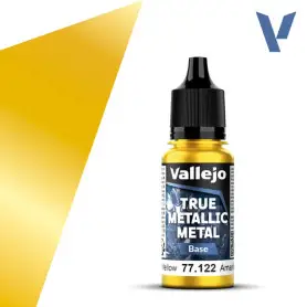 True Metallic Metal Base Radiant Yellow 18ml - VALLEJO 77122