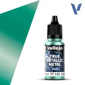 True Metallic Metal Base Beetle Green 18ml - VALLEJO 77133