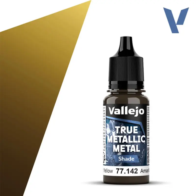 True Metallic Metal Shade Radiant Yellow 18ml - VALLEJO 77142