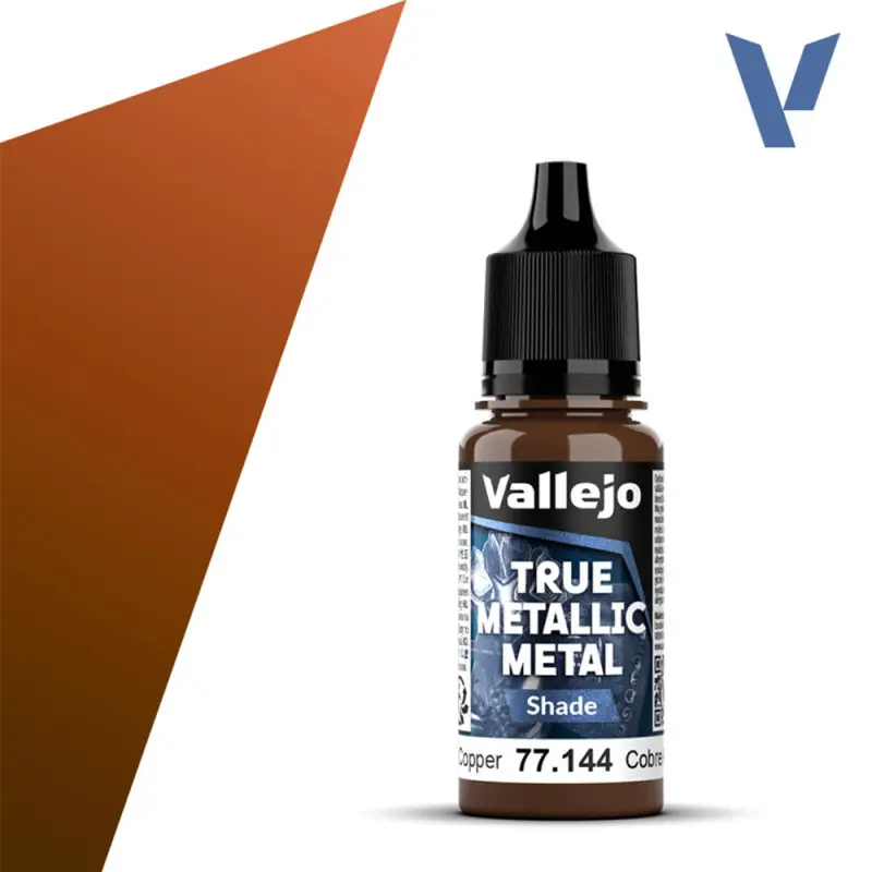 True Metallic Metal Shade Ancient Copper 18ml - VALLEJO 77144