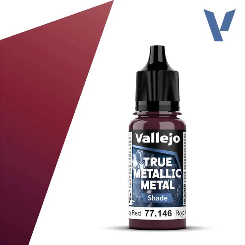 True Metallic Metal Shade Ruby Red 18ml - VALLEJO 77146
