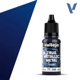 True Metallic Metal Shade Ultramarine Blue 18ml - VALLEJO 77150
