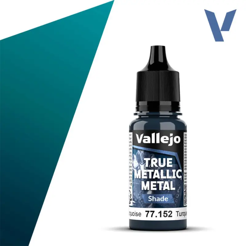 True Metallic Metal Shade Hydra Turquoise 18ml - VALLEJO 77152