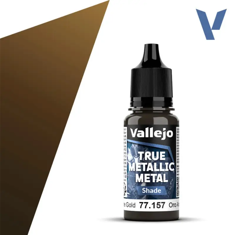 True Metallic Metal Shade Arcane Gold 18ml - VALLEJO 77157