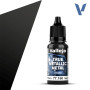 True Metallic Metal Shade Obsidian Black 18ml - VALLEJO 77160