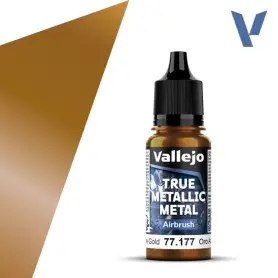True Metallic Metal Airbrush Arcane Gold 18ml - VALLEJO 77177