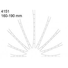 5x caténaire 160-190 mm - HO 1/87 - VIESSMANN 4151