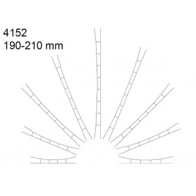 5x caténaire 190-210 mm - HO 1/87 - VIESSMANN 4152