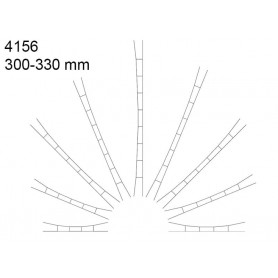 3x caténaire 300-330 mm - HO 1/87 - VIESSMANN 4156