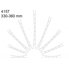 3x caténaire 330-360 mm - HO 1/87 - VIESSMANN 4157