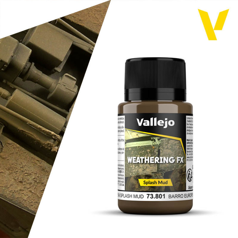 Weathering FX : éclaboussure de boue européenne 40ml - VALLEJO 73801