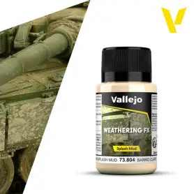 Weathering FX : éclaboussure boue brun clair 40ml - VALLEJO 73804