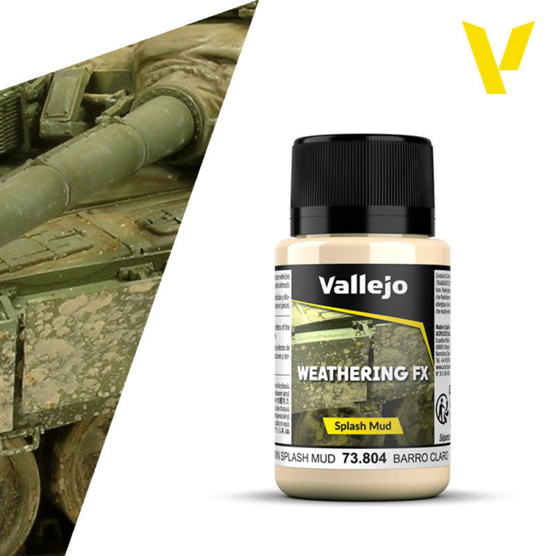 Weathering FX : éclaboussure boue brun clair 40ml - VALLEJO 73804