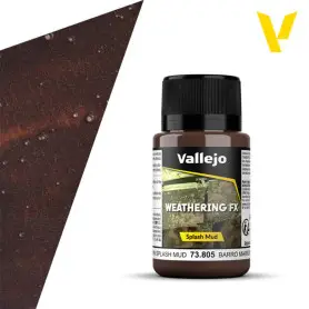 Weathering FX : éclaboussure boue brune 40ml - VALLEJO 73805