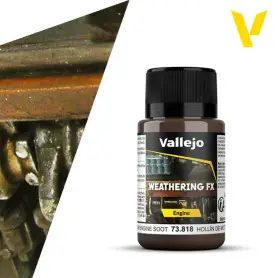 Weathering FX : suie de moteur brune 40ml - VALLEJO 73818