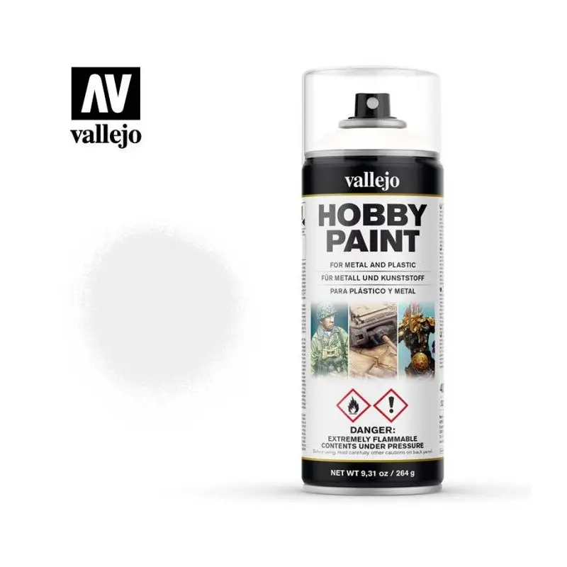 Hobby Paint White Primer 400ml - VALLEJO 28010