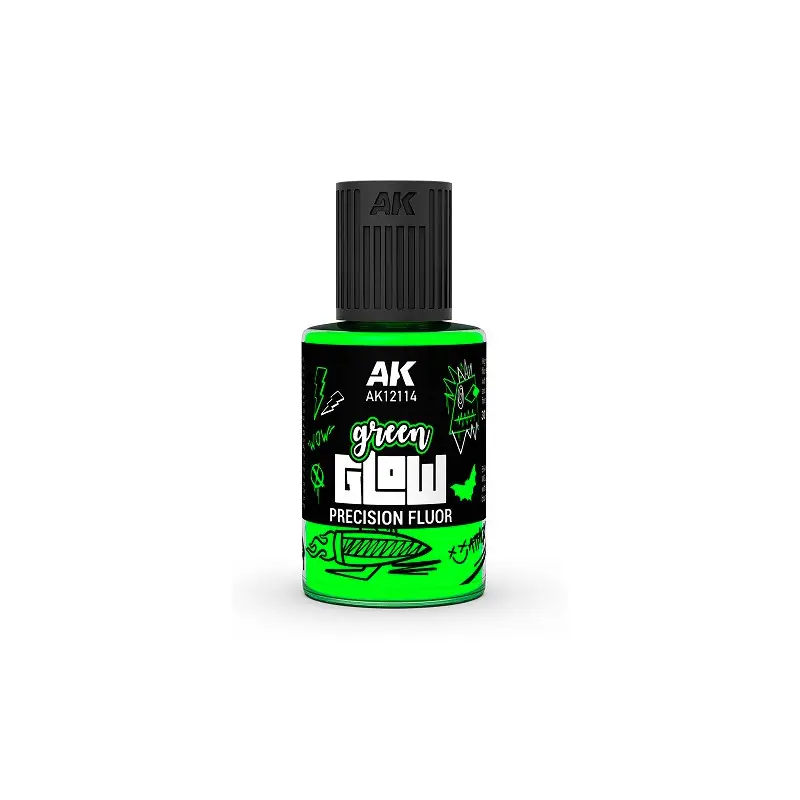 Green Glow Precision Fluor 30ml - AK INTERACTIVE AK12114