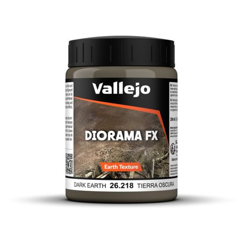 Diorama Fx Earth Texture Dark Earth 200ml - VALLEJO 26218