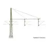 Mât en treillis 3 lignes pour caténaire - HO 1/87 - VIESSMANN 4161