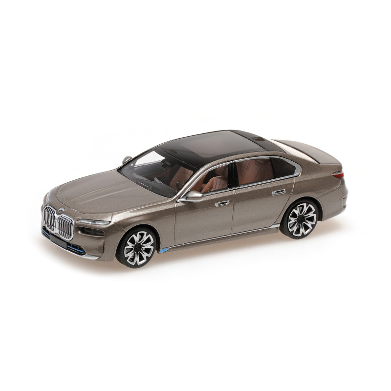 BMW i7 2023, gris métallisé - 1/43 - MINICHAMPS 410024200