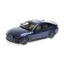 BMW i4 M50 2022, bleu métallisé - 1/18 - MINICHAMPS 110023012
