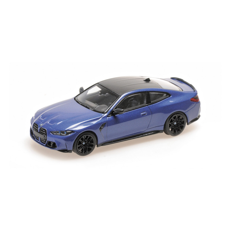 BMW M4 2020 bleu métallisé - 1/43 - MINICHAMPS 410020125