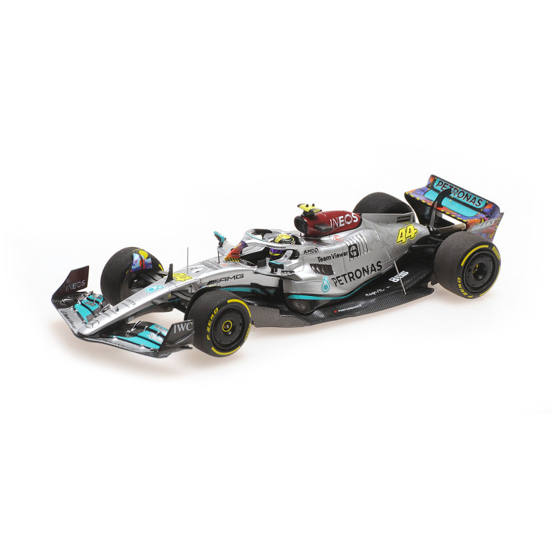 Mercedes AMG F1 W13, Hamilton, n°44, Miami 2022 - 1/43 - MINICHAMPS 417220544