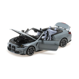 BMW M4 Cabriolet gris métallisé 2020 - 1/18 - MINICHAMPS 110021032